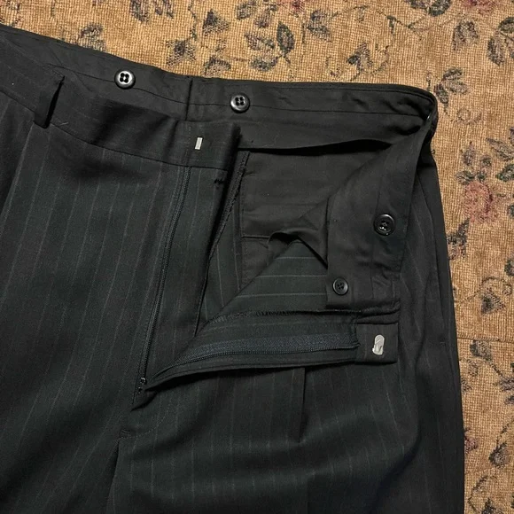 BROOKS 346 Charcoal Stripe Suit Jacket and Pants!